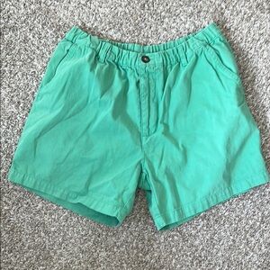 Green Casual Shorts